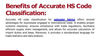 Understanding the HS Code for Polyester Fabrics: A Comprehensive Guide ...