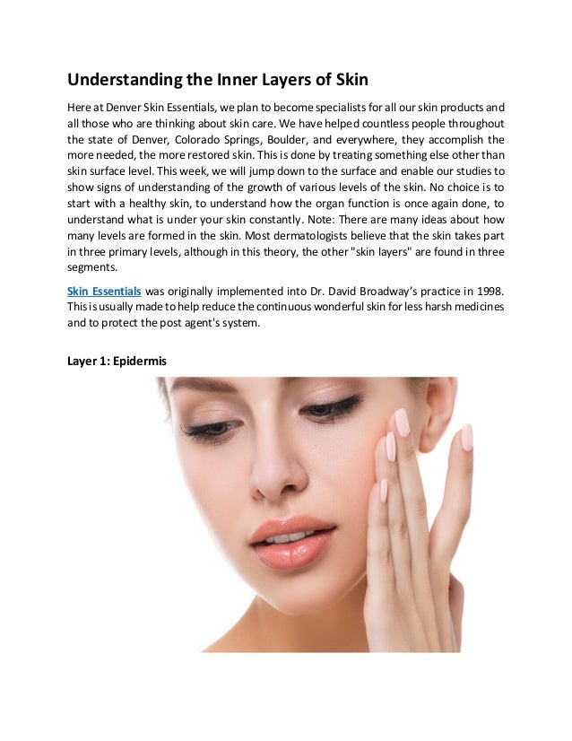 Understanding the inner layers of skin