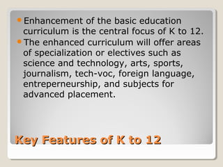 Understanding the k 12 basic education program 