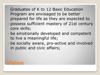 Understanding the k 12 basic education program updated | PPTX