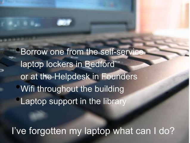 Understanding the libraries at Royal Holloway, University of London | PPT