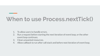 Understanding the nodejs event loop | PPT