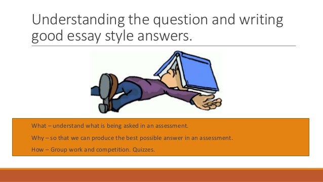 Understanding the question