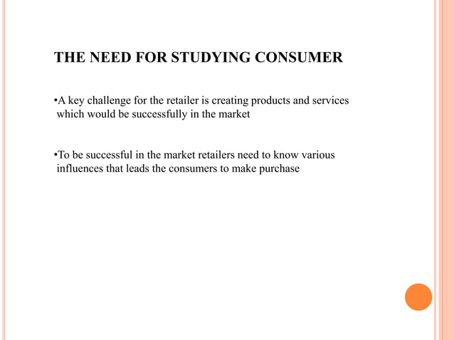 Understanding the Retail Customer | PPTX