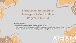 Understanding the Senior Managers Certification Regime (SM CR) pdf Understanding the Senior Managers Certification Regime (SM CR) pdf