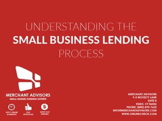 Understanding The Small Business Lending Process