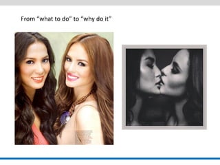 From “what to do” to “why do it”  