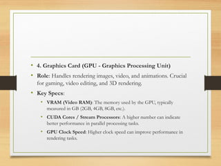 Understanding the specifications of a computer presentation.pptx