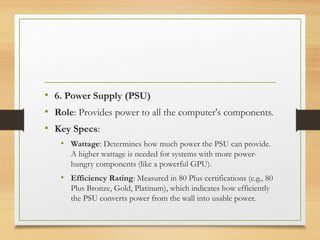 Understanding the specifications of a computer presentation.pptx
