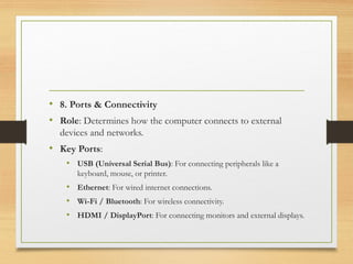Computer Specifications Outlets Understanding the specifications of a computer presentation.pptx