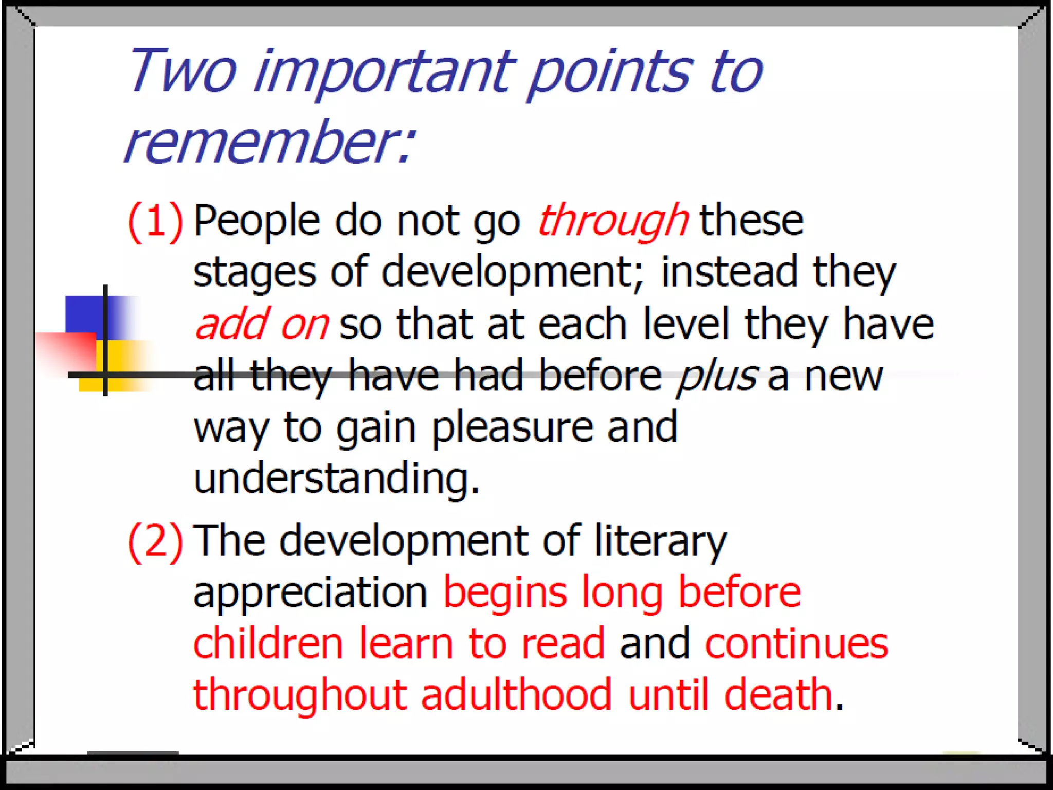 Understanding the stages of literary appreciation | PPTX