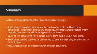Understanding the Three Basic Structures | PPSX | Programming Languages ...