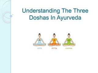 Understanding The Three
Doshas In Ayurveda
 