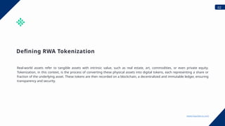 Rwa Tokenization Example Understanding the Tokenization of Real-World Assets (RWA) | PPTX
