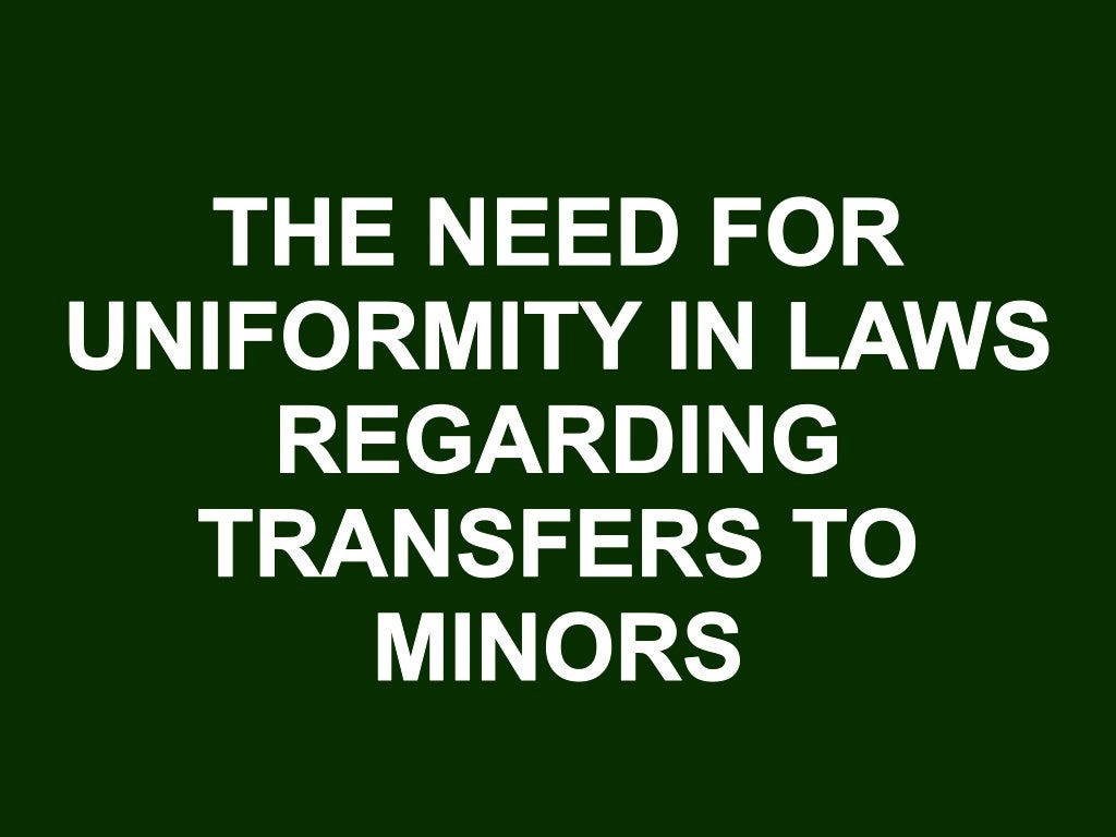 Understanding the Uniform Transfers to Minors Act