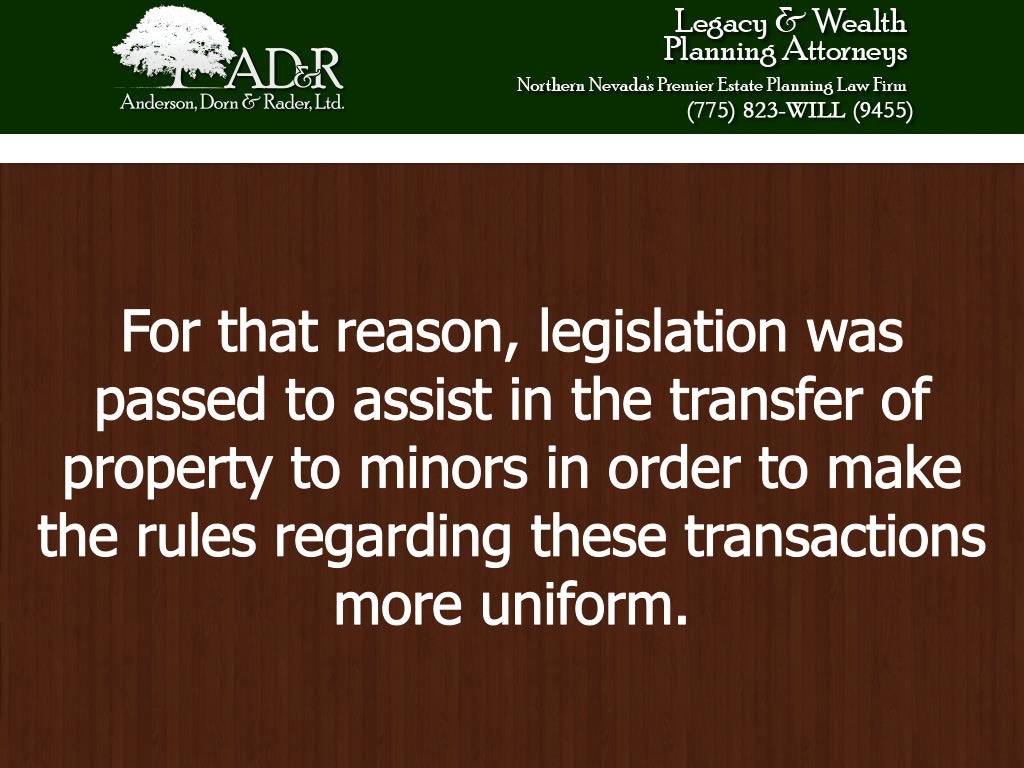 Understanding the Uniform Transfers to Minors Act