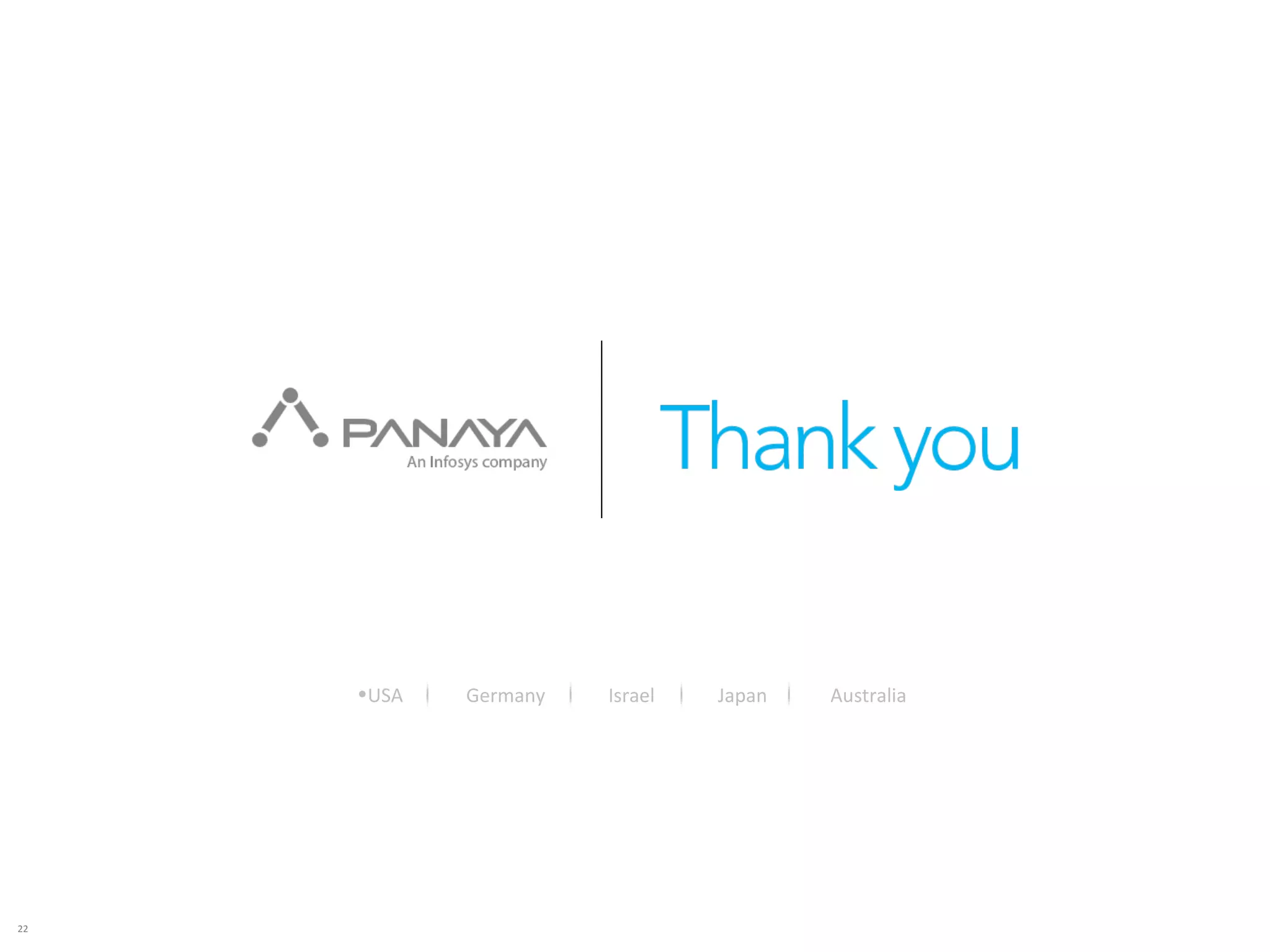 22
•USA Germany Israel Japan Australia
 