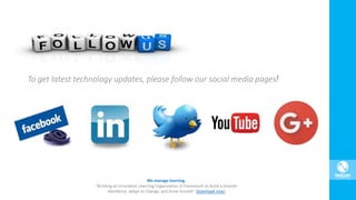 To get latest technology updates, please follow our social media pages!
 
