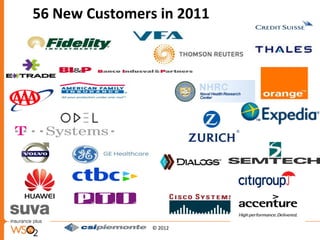 56 New Customers in 2011




                © 2012
 