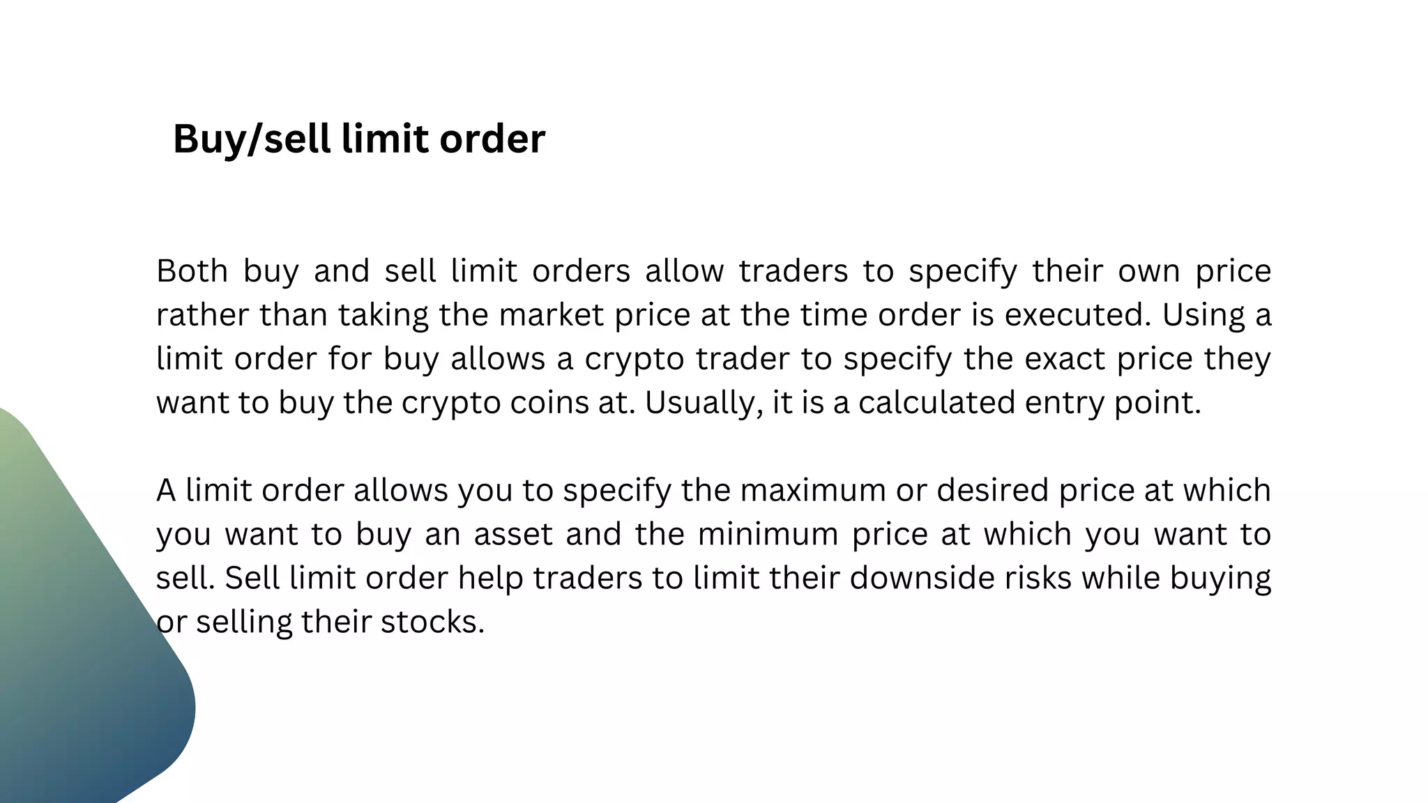 Stop Sell Order | PDF
