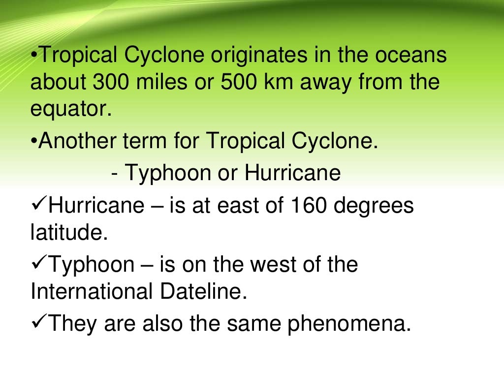Understanding typhoons
