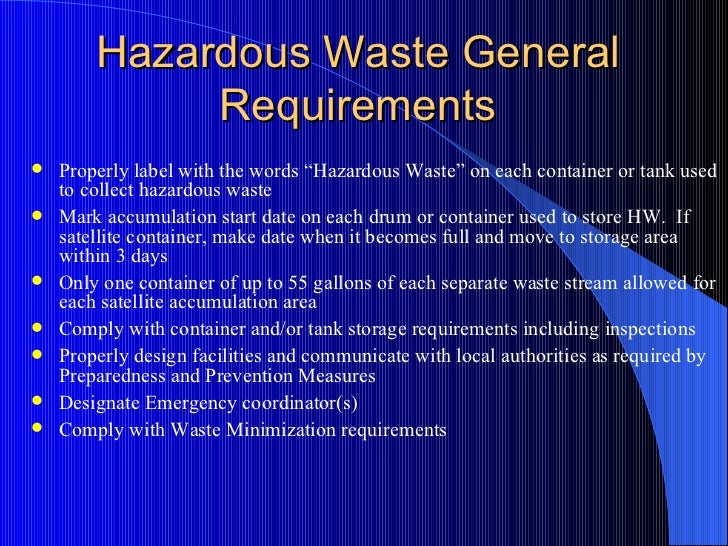 Understanding universal & hazardous waste
