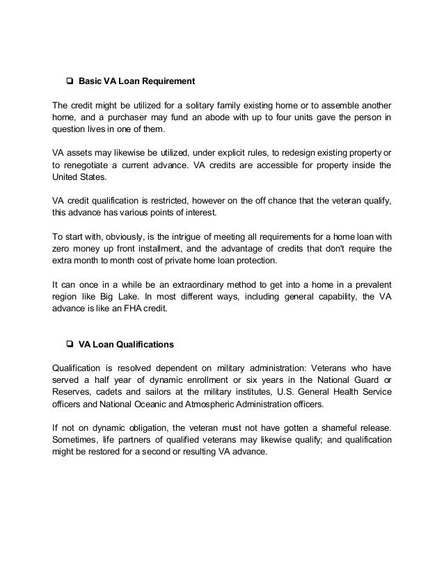 Understanding va loans requirements essential guidelines to keep in mind