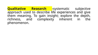 Understanding Ways to Collect Data in Research | PPT