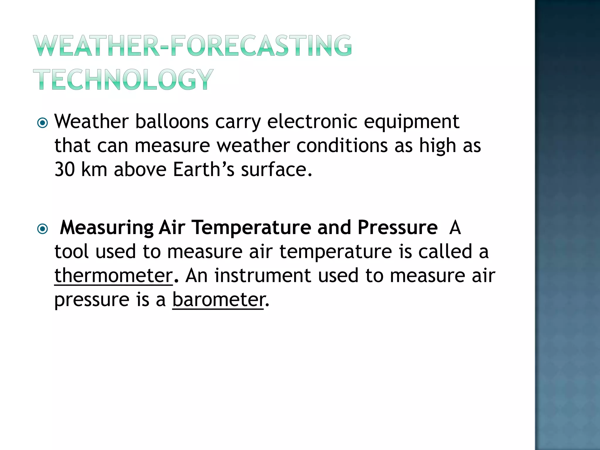 Understanding Weather