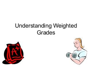 Understanding Weighted
        Grades
 