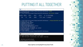 PUTTING IT ALL TOGETHER
25 https://github.com/slyd0g/PrimaryTokenTheft
 