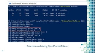 Access denied during OpenProcessToken :(
34
 