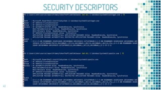 SECURITY DESCRIPTORS
43
 