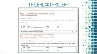 THE BREAKTHROUGH!
44
 