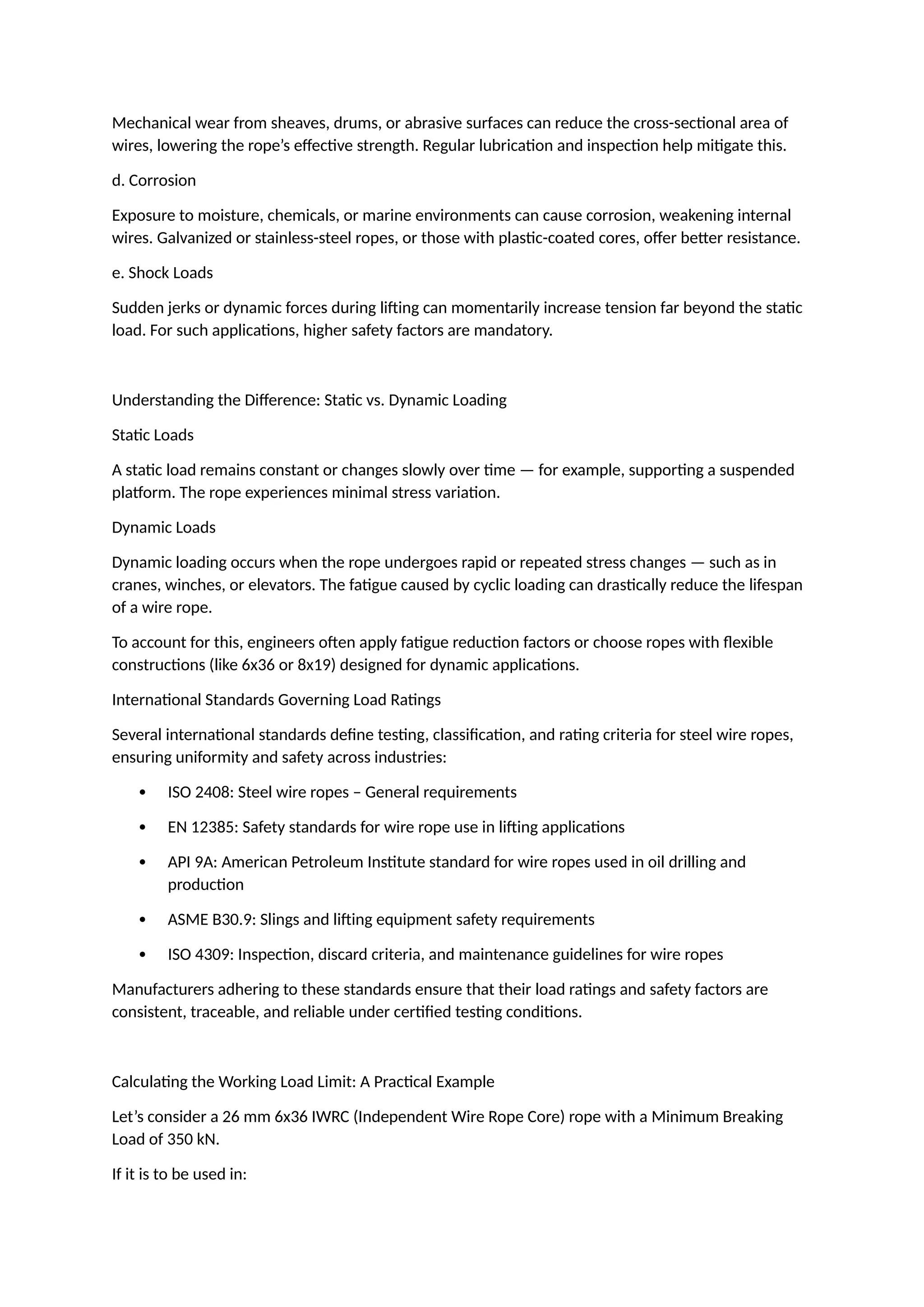 Understanding Steel Wire Rope Load Ratings and Safety Factors | DOCX