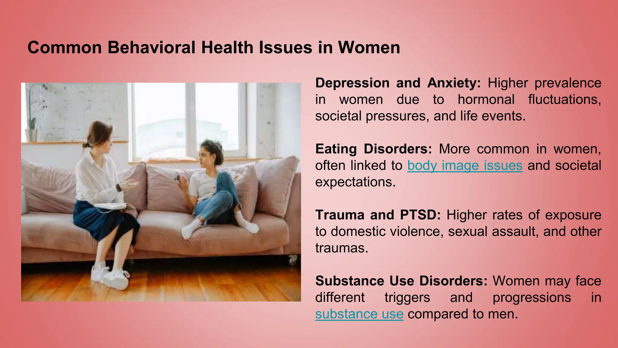 Women's Behavioral Health: Promoting Mental & Emotional Wellbeing | PPTX