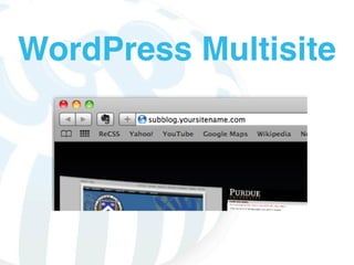 WordPress Multisite
 