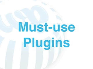 Must-use
Plugins
 
