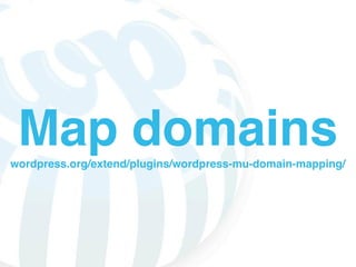 Map domains
wordpress.org/extend/plugins/wordpress-mu-domain-mapping/
 