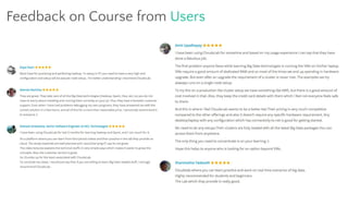 Feedback on Course from Users
 