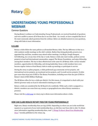 Understanding young professionals webinar common questions final