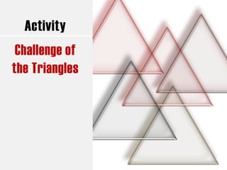 Activity
Challenge of
the Triangles
 