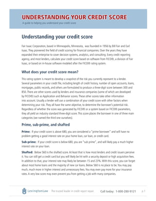 How Your Credit Score Works Guide.pdf Understanding Your Credit Score | PDF