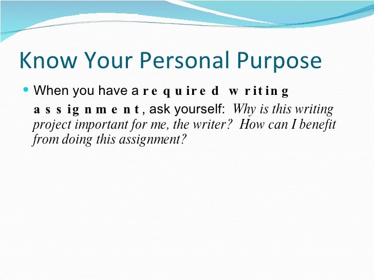 Understanding Your Purpose