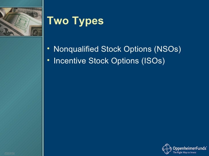 types of incentive stock options