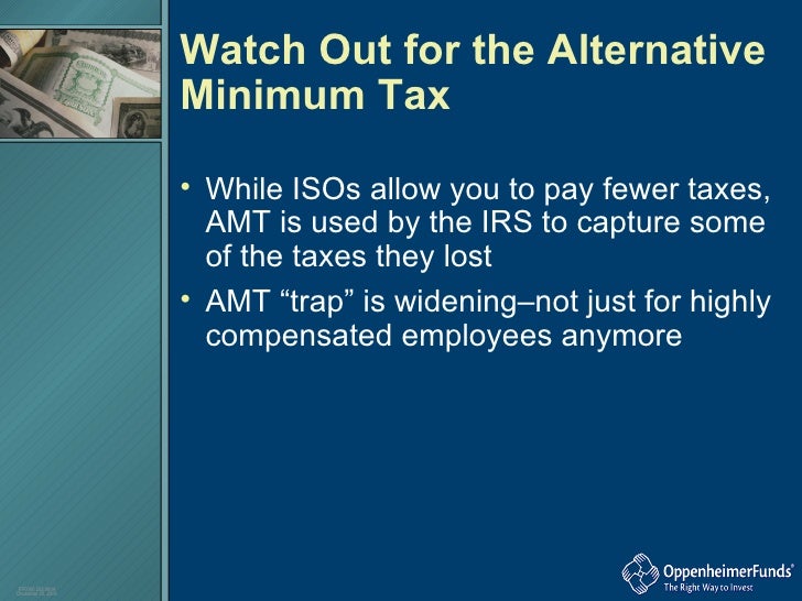 Iso stock options tax amt