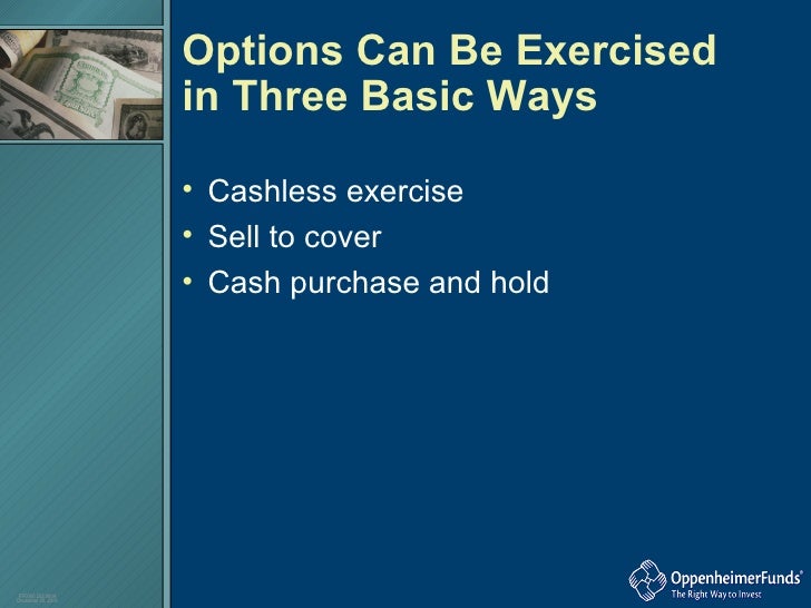 Incentive stock options cashless exercise