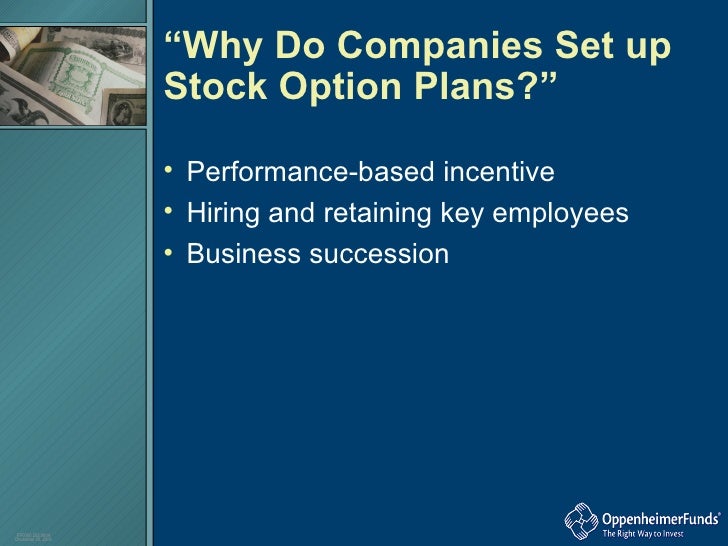 Why do companies use stock options to compensate employees