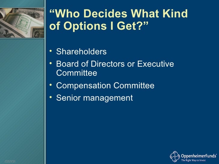 Why do companies grant stock options