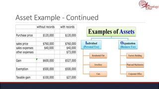Asset Example - Continued
 